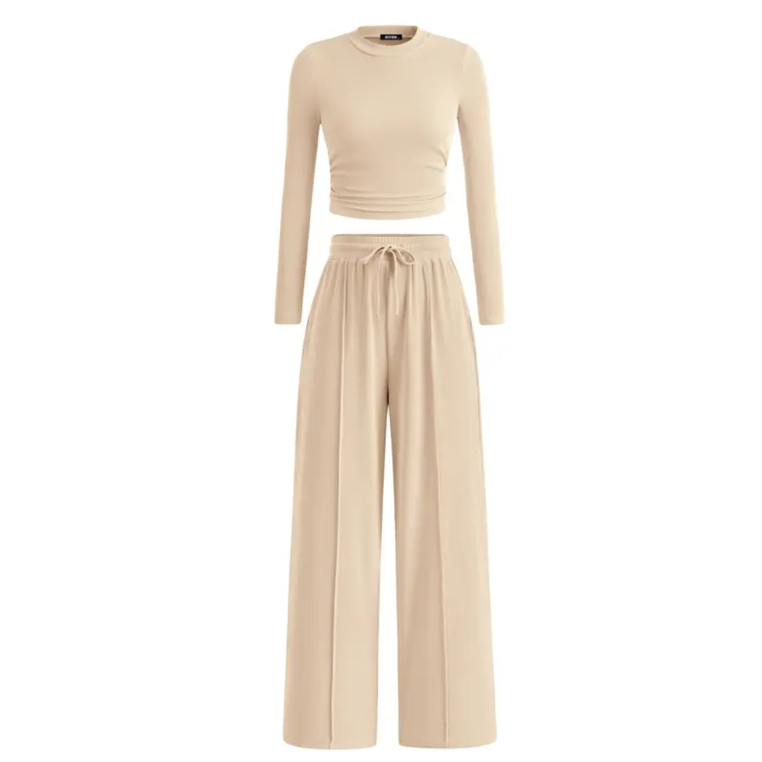 REMIT - Ribbed Knit Crop & Wide
