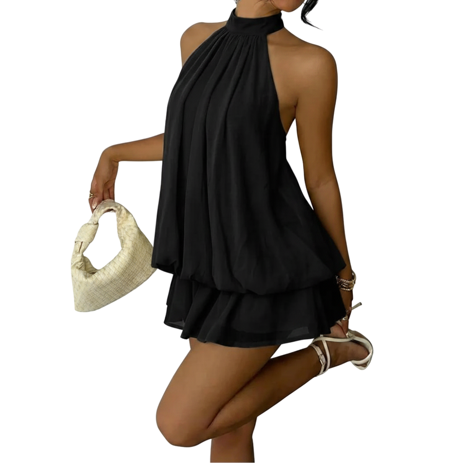 ZIVANA™ – Sexy Backless Halter Mini Dress