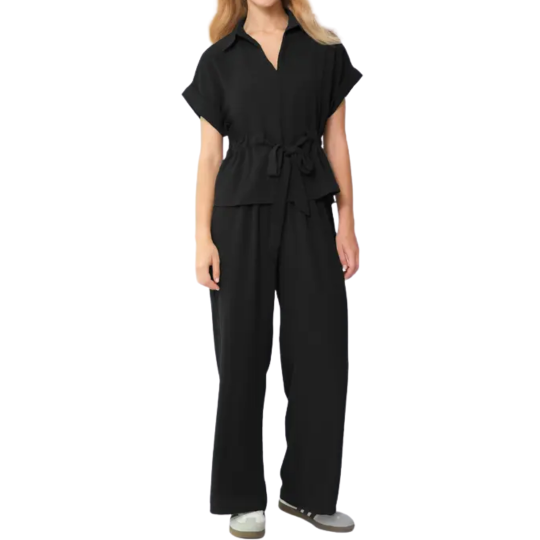 NELLE™ – Relaxed Collared Wide Leg Co-ord