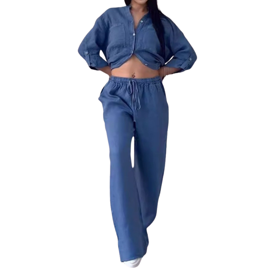 HALCYONT - Linen Shirt & Wide Leg