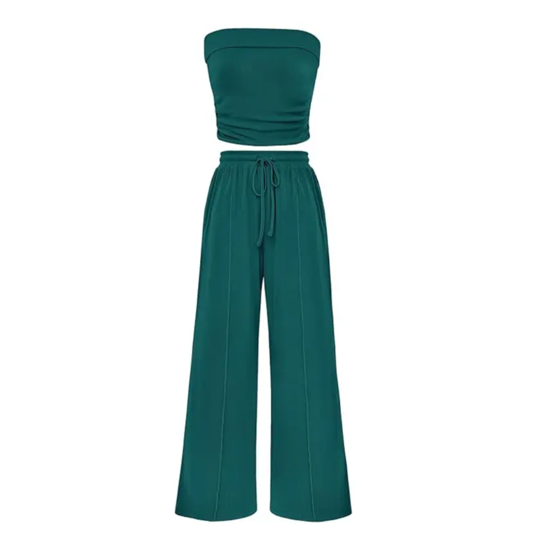SOLVEIG™ – Relaxed Ribbed Knit Crop Set