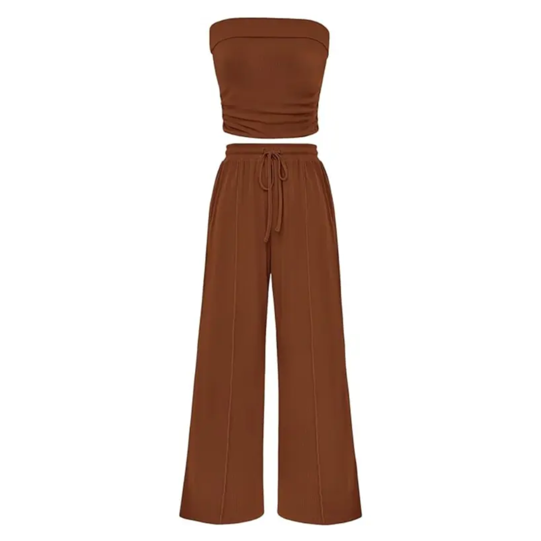 SOLVEIG™ – Relaxed Ribbed Knit Crop Set