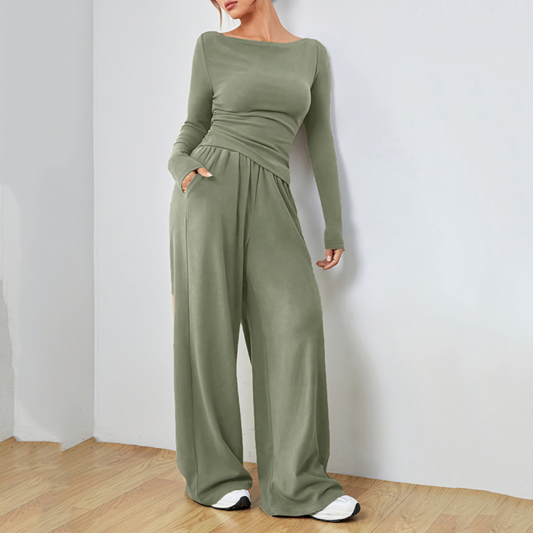 DANTARAT - Long Sleeve Top and Wide