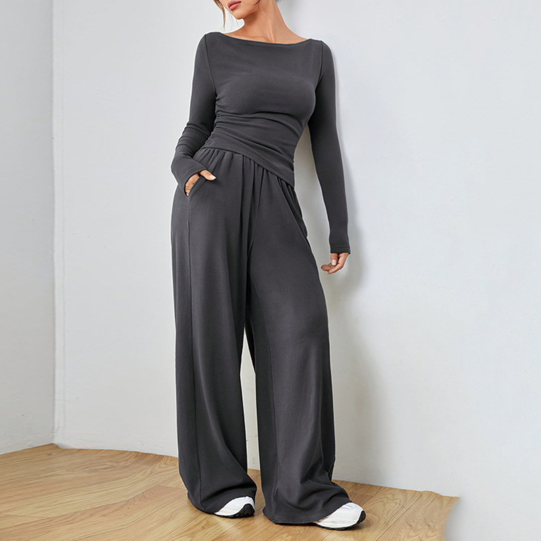 DANTARAT - Long Sleeve Top and Wide