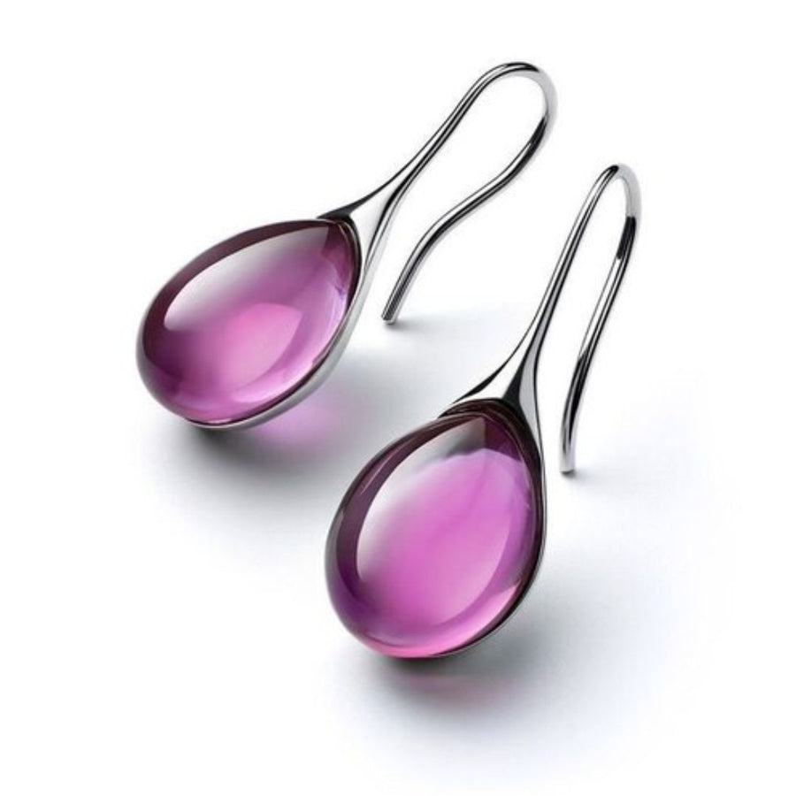 ROMYT - Crystal Drop Earrings in Gold