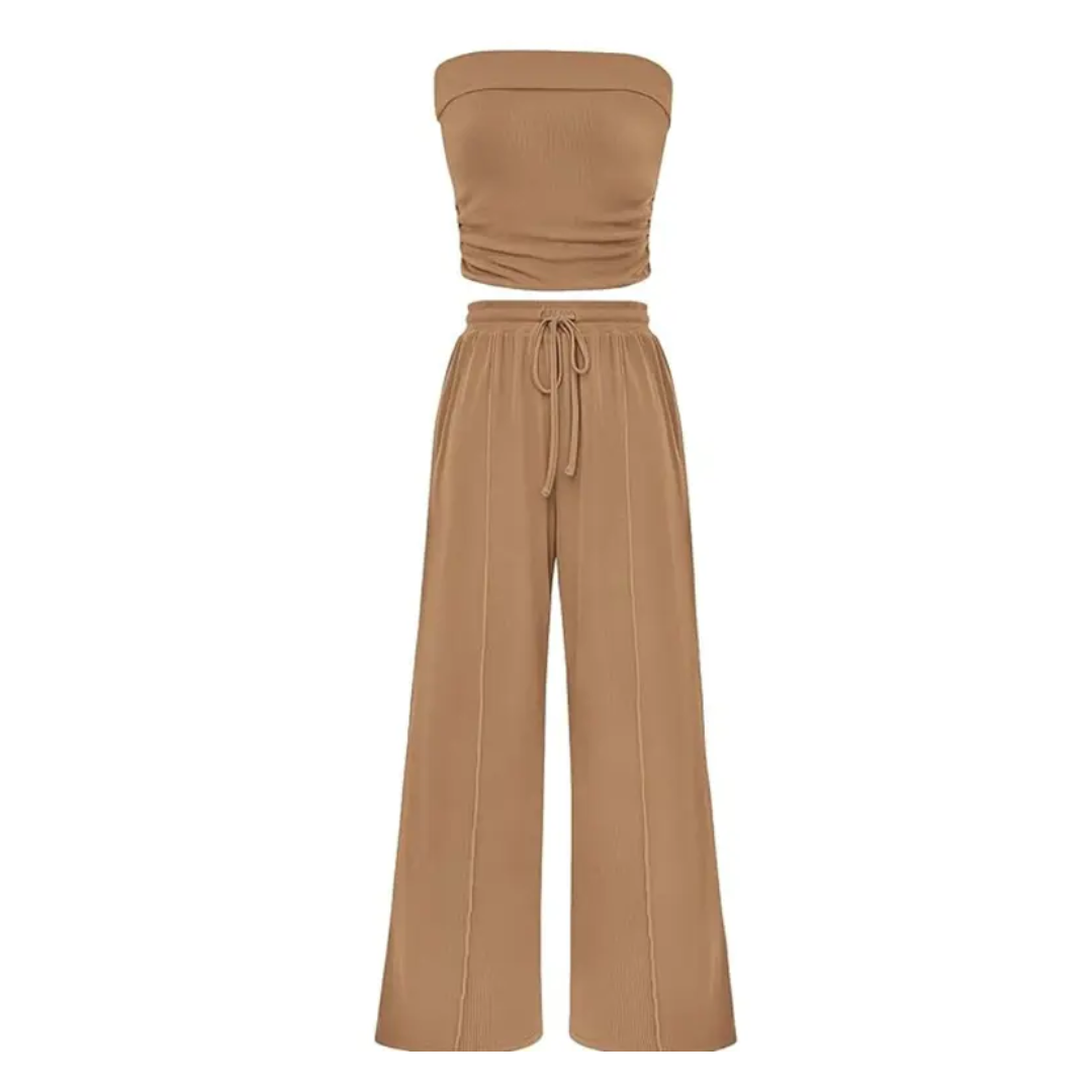 SOLVEIG™ – Relaxed Ribbed Knit Crop Set