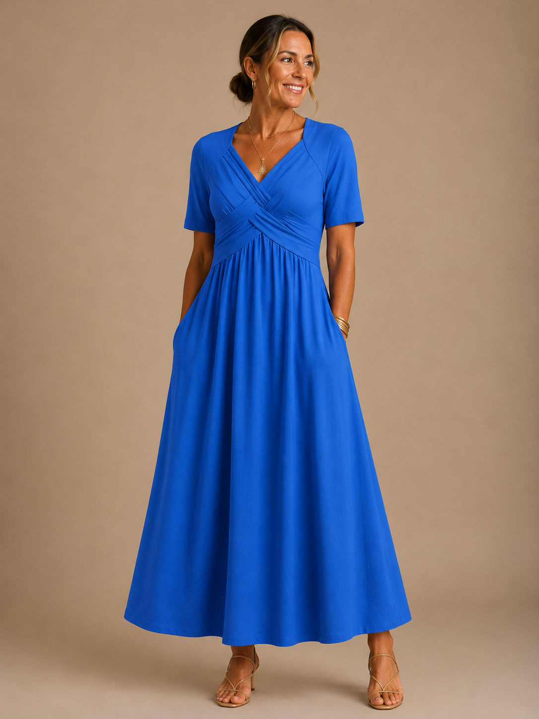 Angeli™ -  Elegant Midi Dress