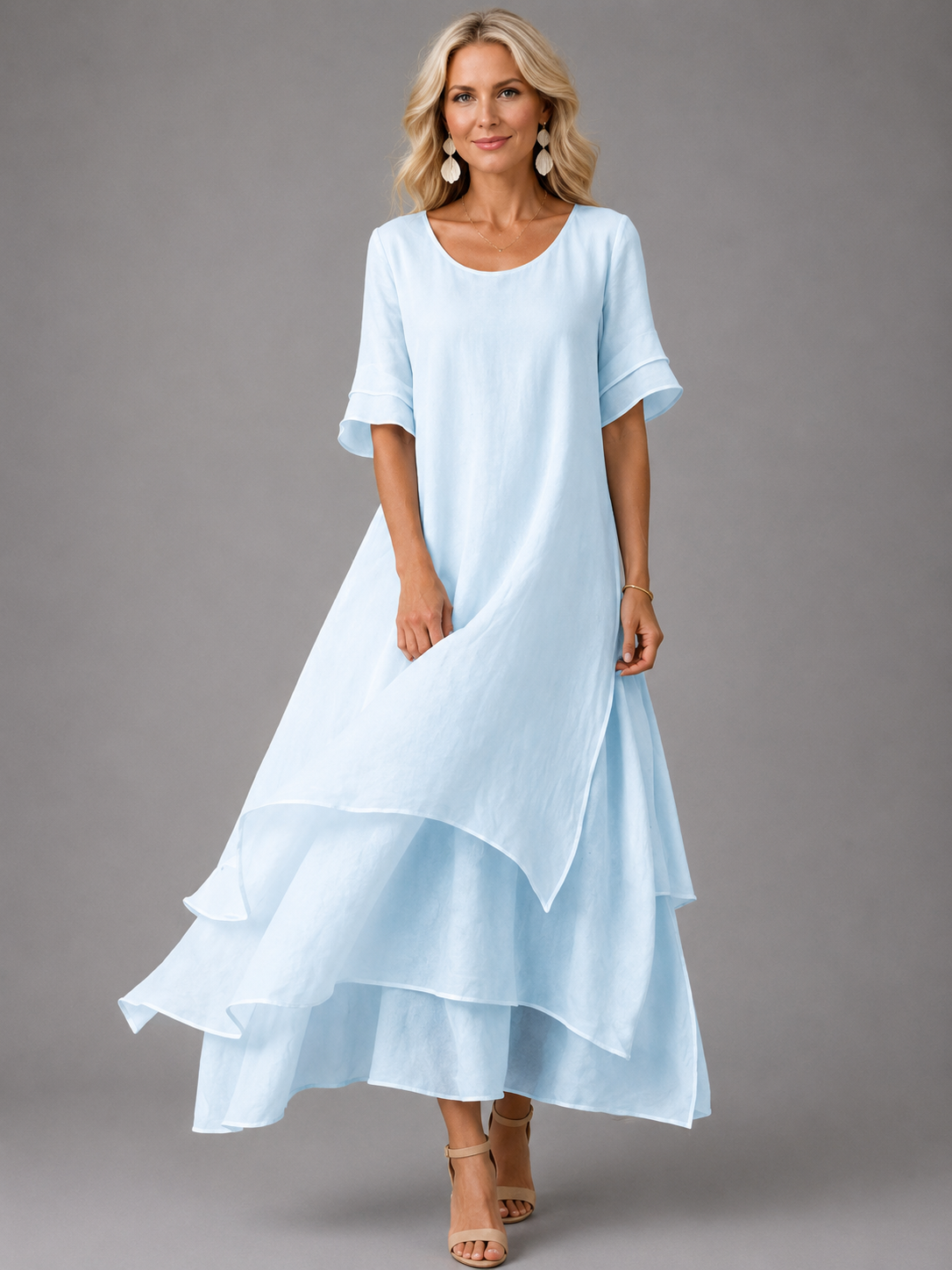 Liora™ - Flowing Grace Maxi Dress