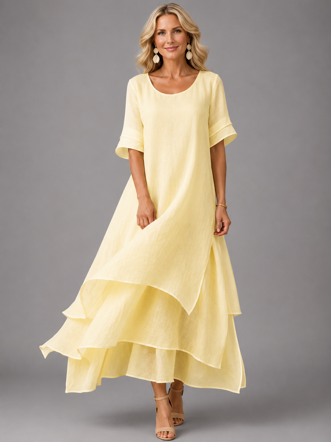 Liora™ - Flowing Grace Maxi Dress