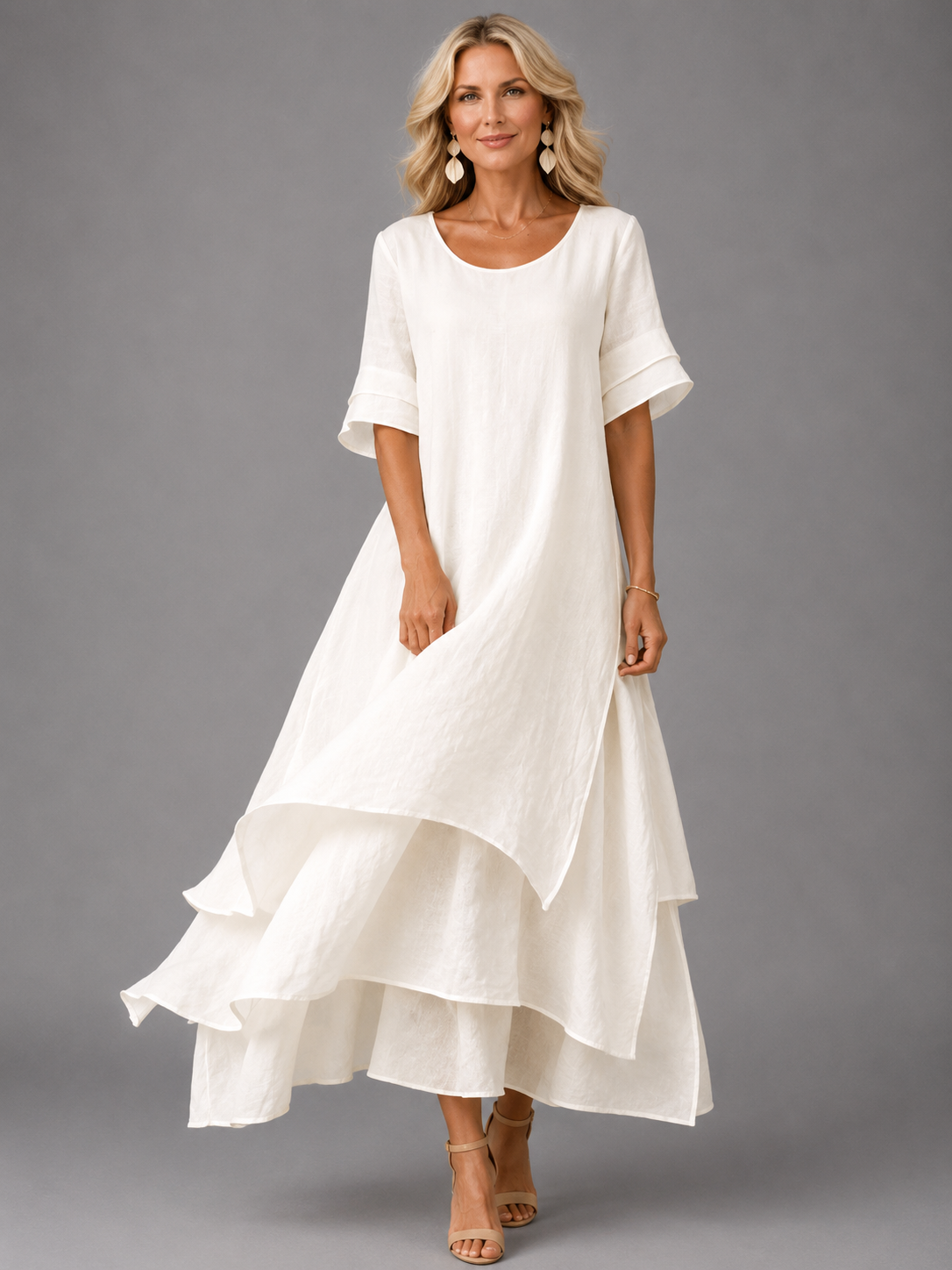 Liora™ - Flowing Grace Maxi Dress