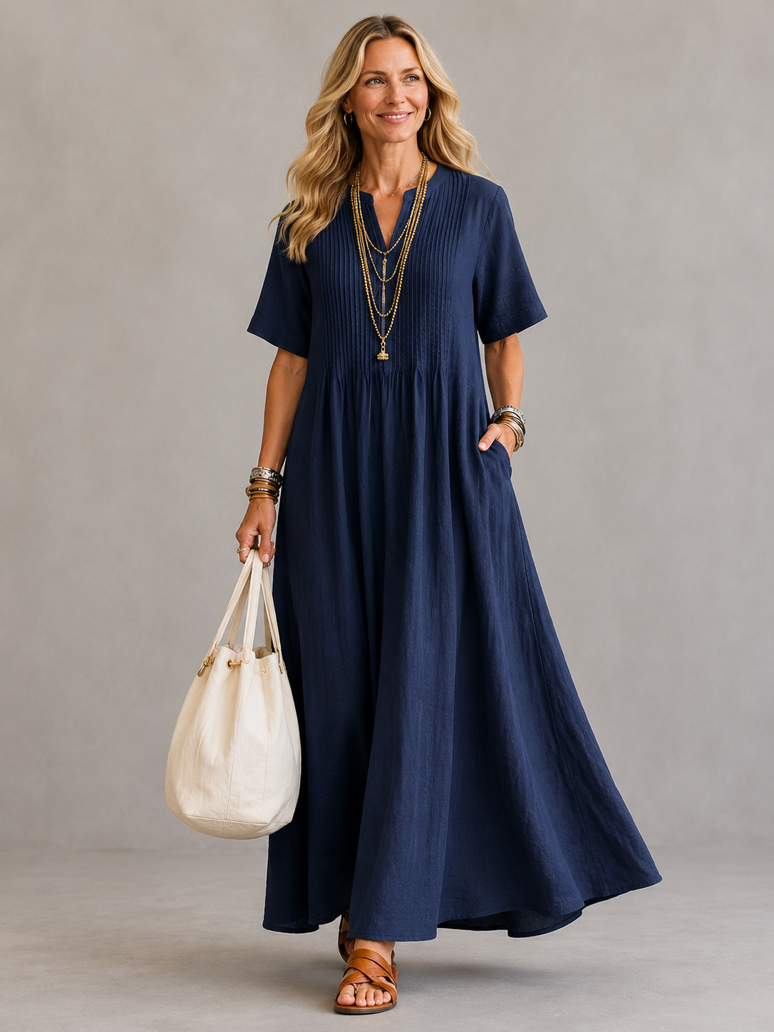Nathalia™ - Pleated Dress