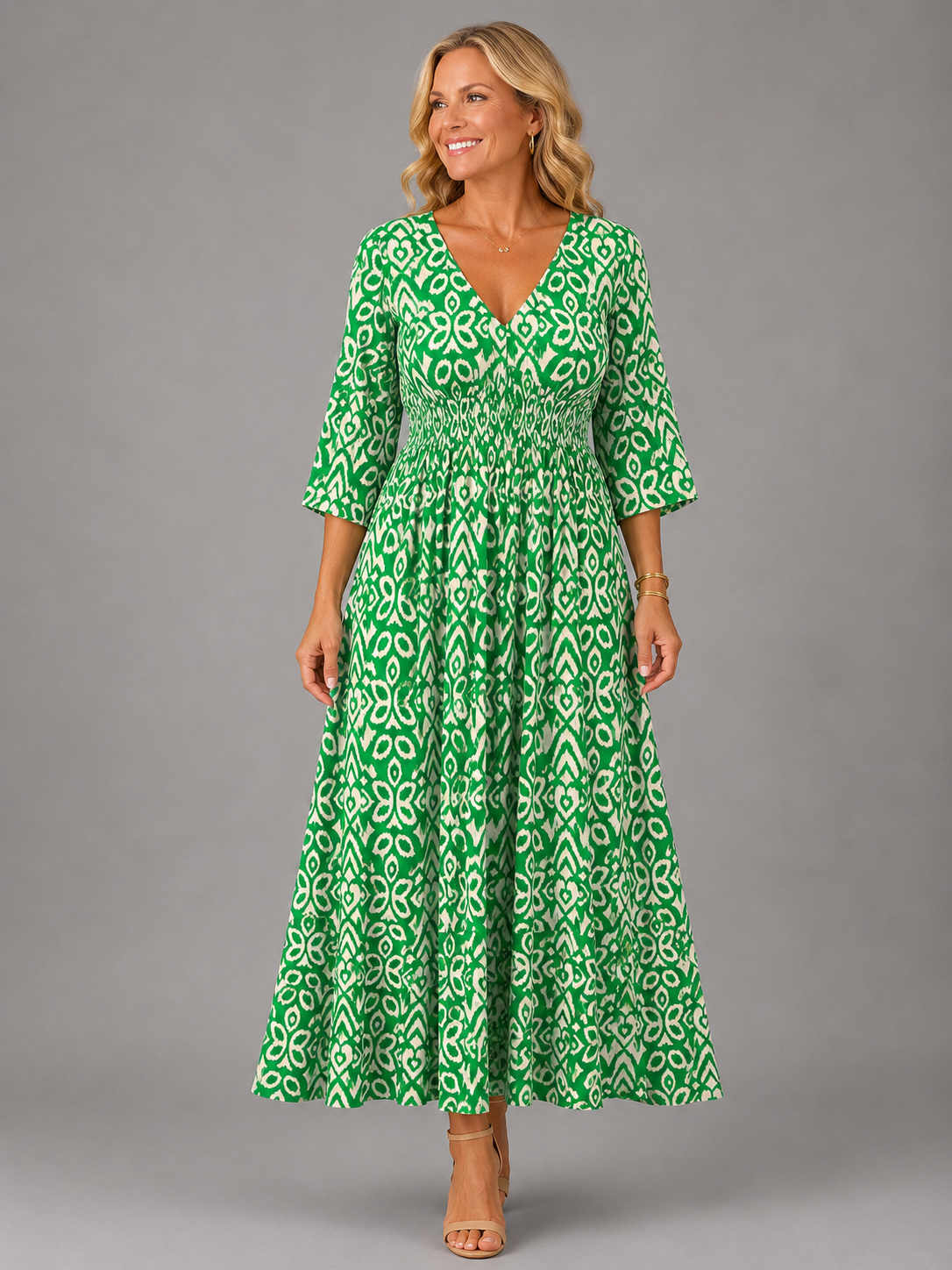 Althea™ - Bohemian Flow Midi Dress