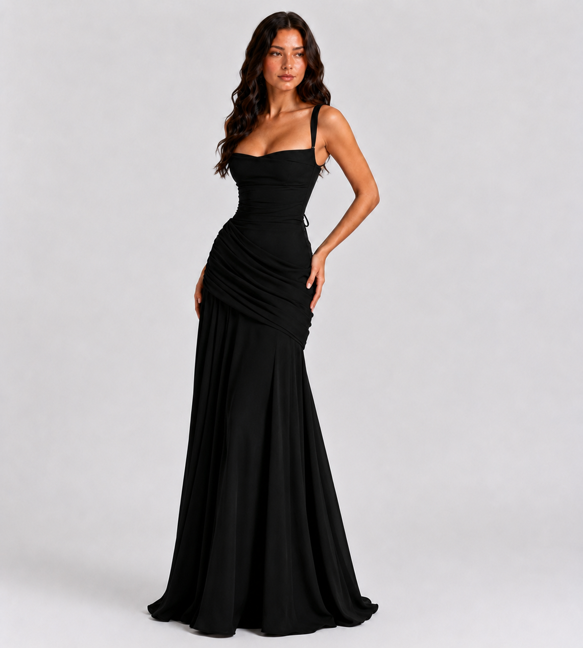 Charlotte Ruched Maxi Dress