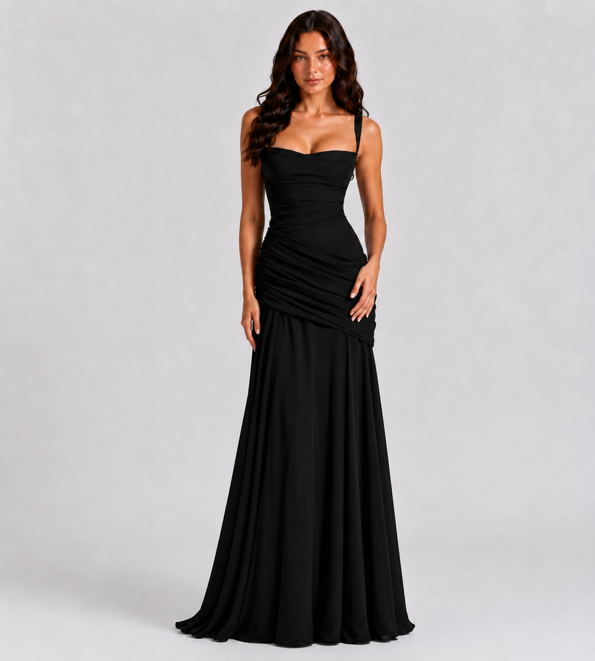 Charlotte Ruched Maxi Dress