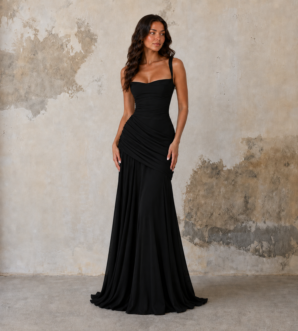 Charlotte Ruched Maxi Dress