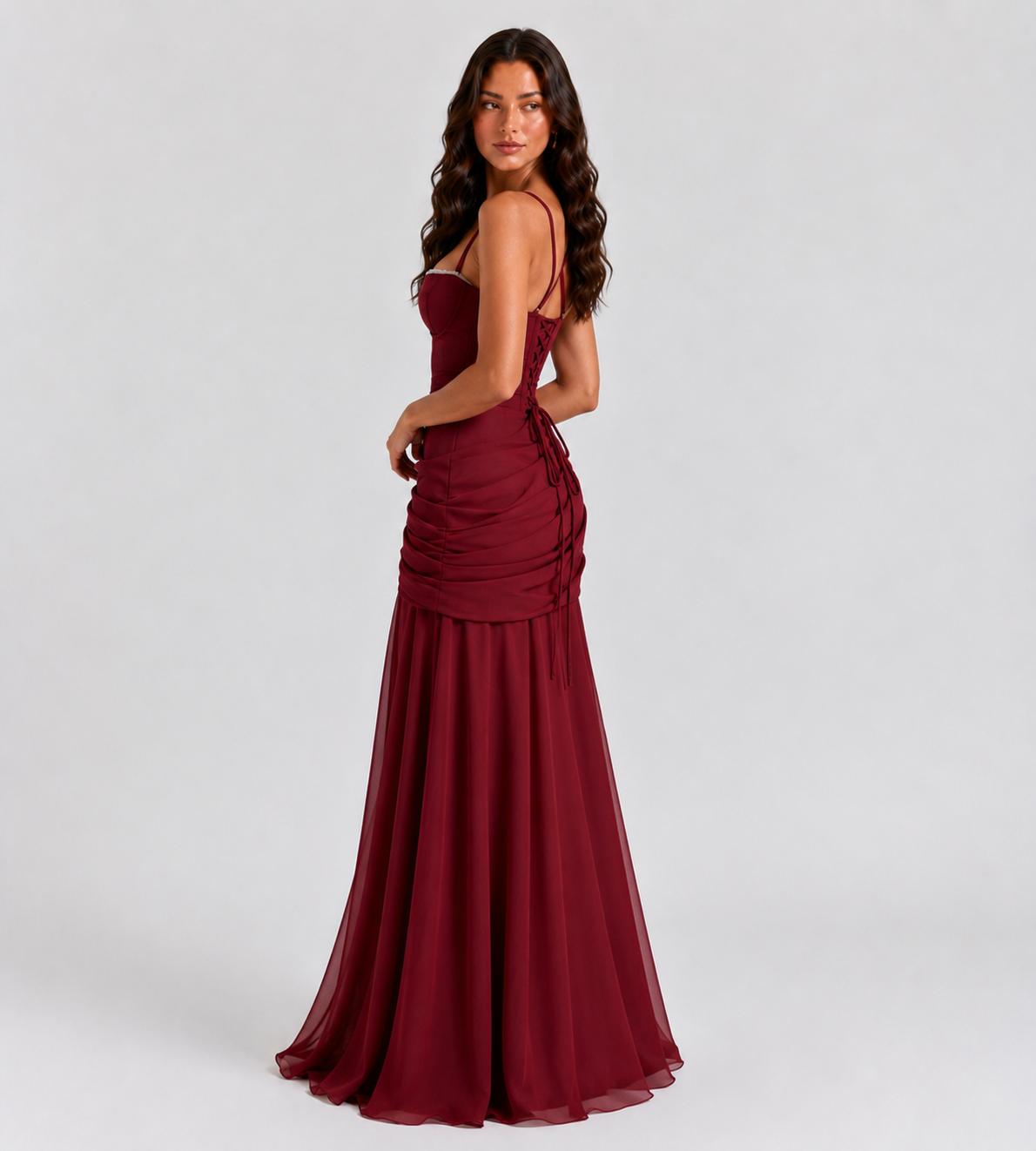Charlotte Ruched Maxi Dress