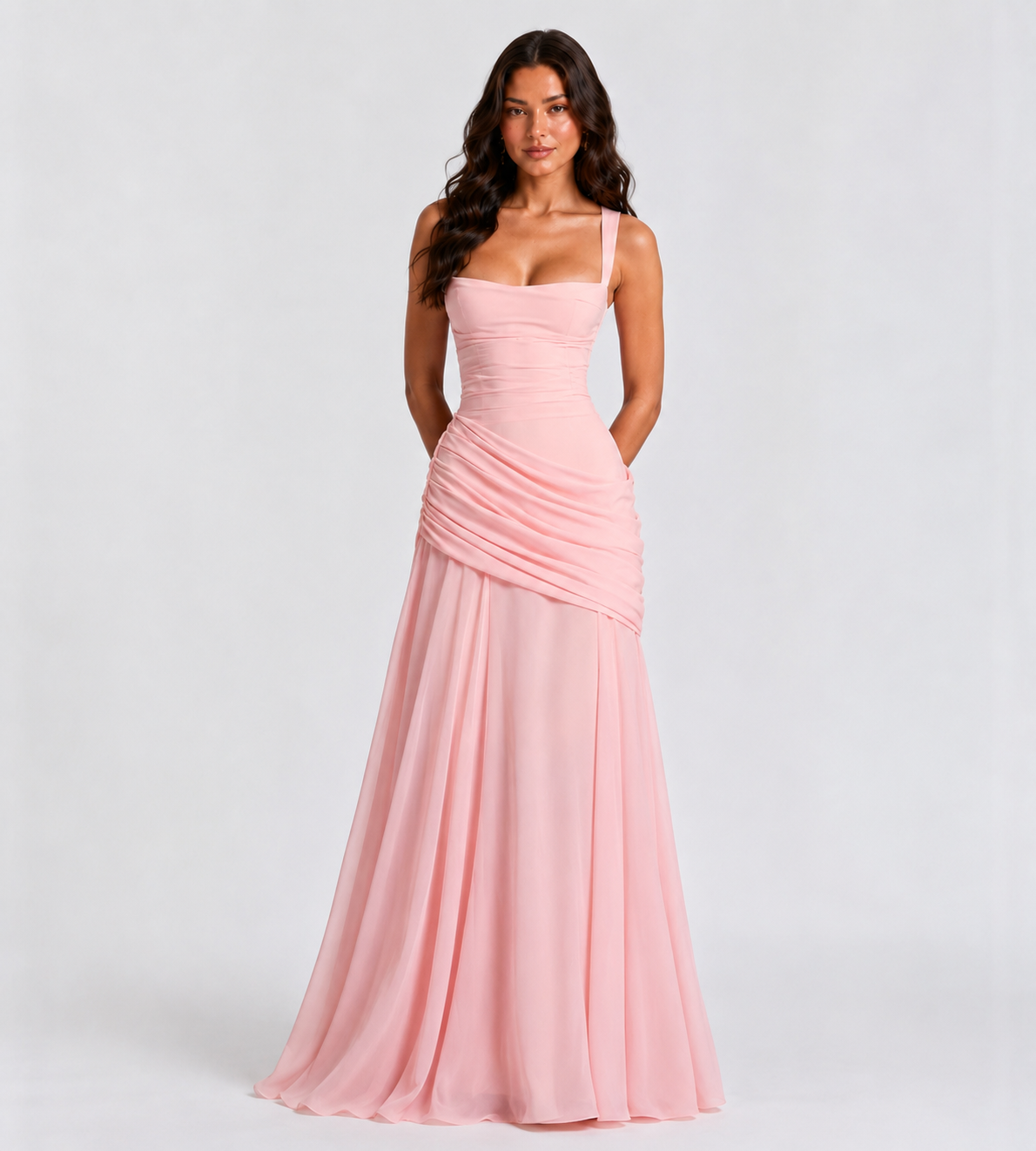 Charlotte Ruched Maxi Dress