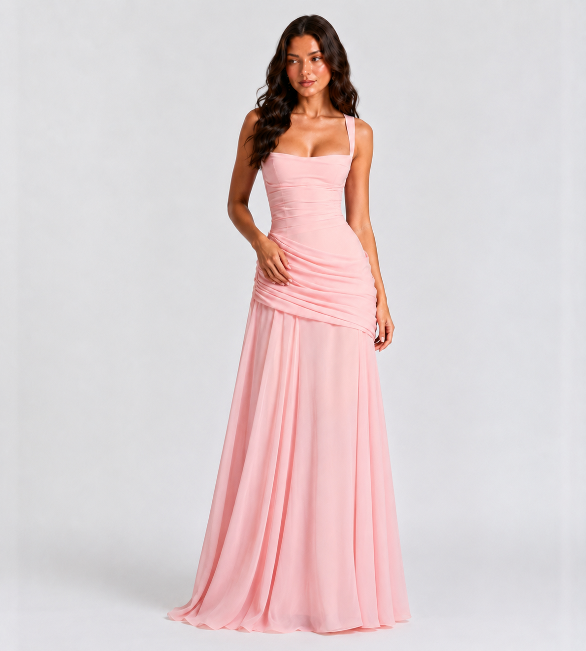 Charlotte Ruched Maxi Dress