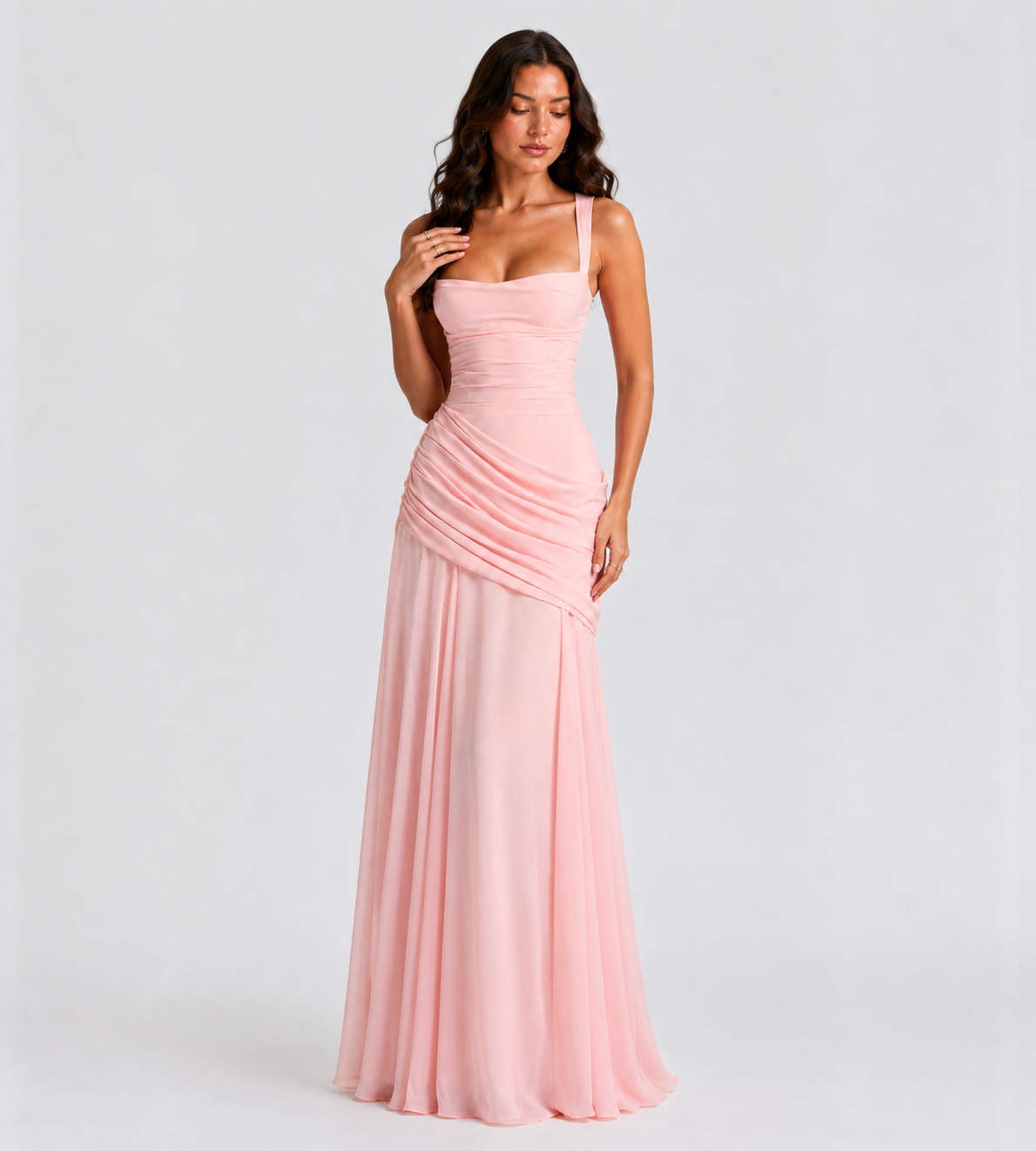 Charlotte Ruched Maxi Dress