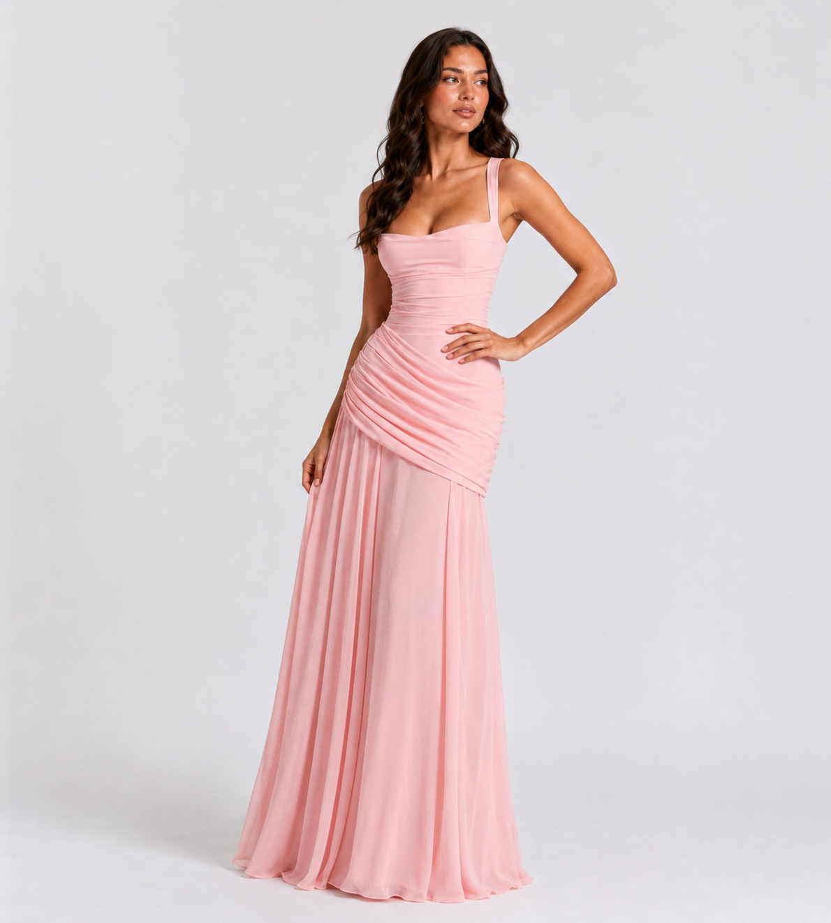 Charlotte Ruched Maxi Dress