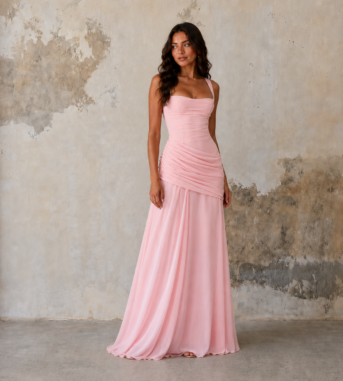 Charlotte Ruched Maxi Dress
