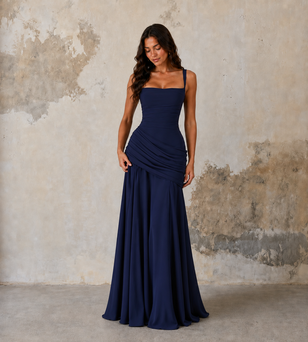 Charlotte Ruched Maxi Dress