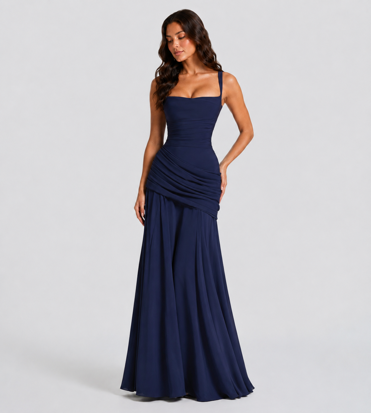 Charlotte Ruched Maxi Dress