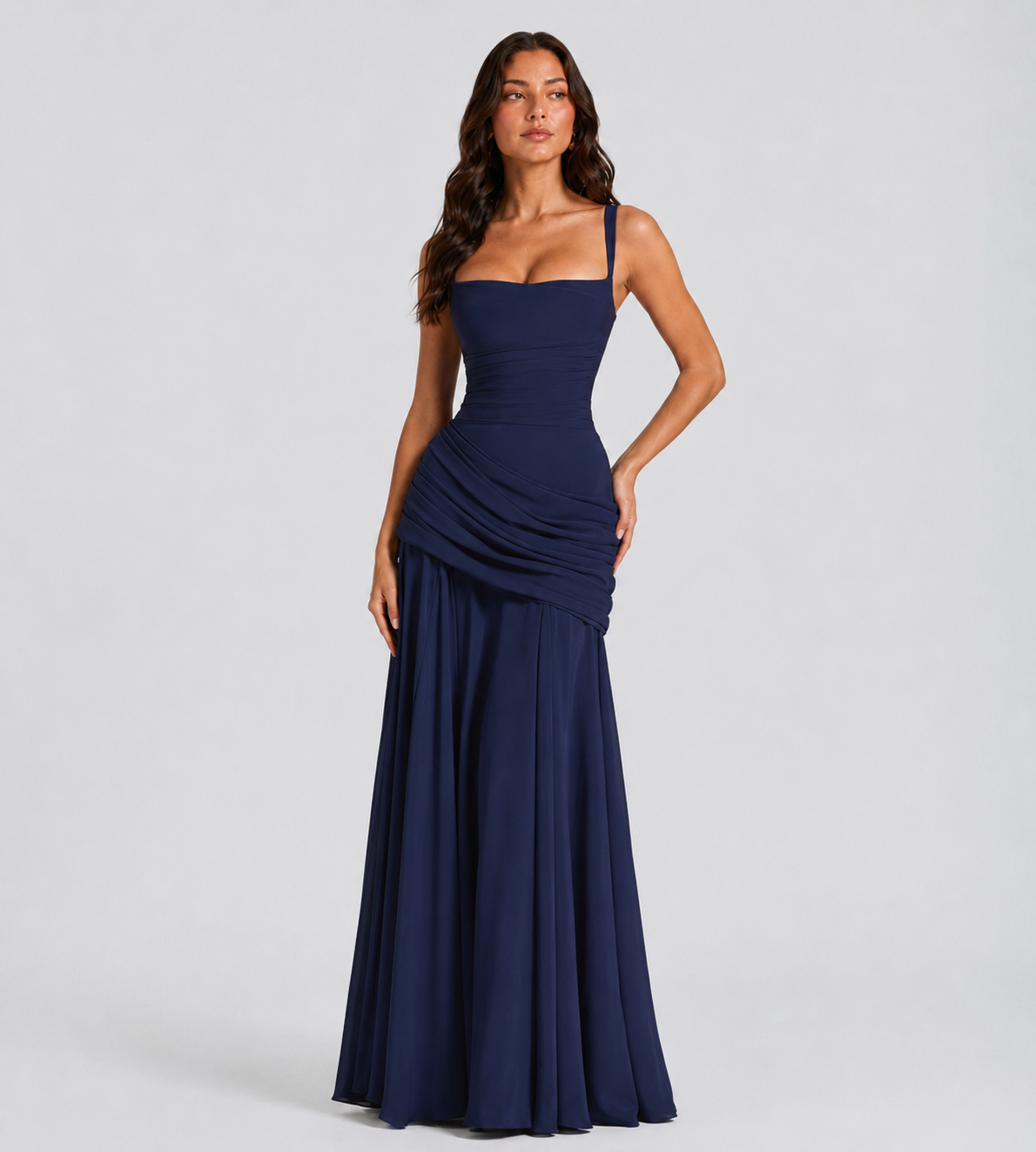 Charlotte Ruched Maxi Dress