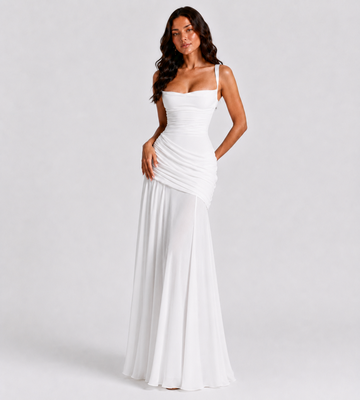 Charlotte Ruched Maxi Dress