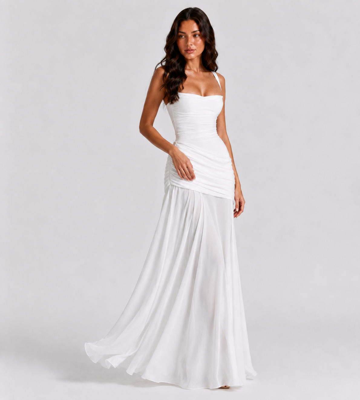 Charlotte Ruched Maxi Dress
