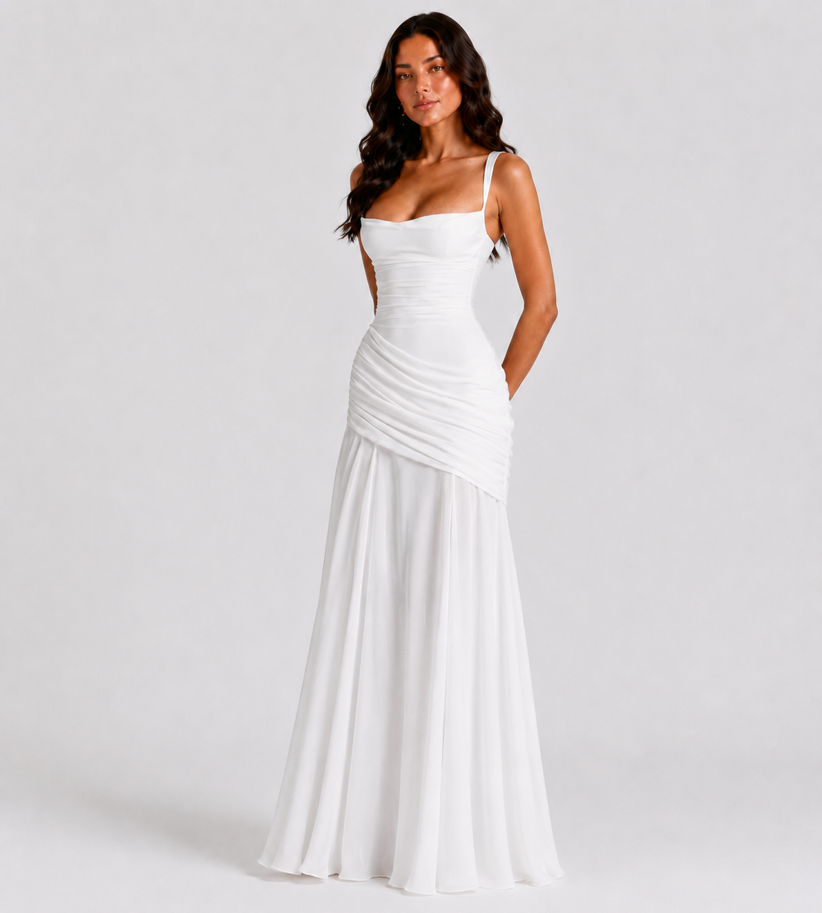 Charlotte Ruched Maxi Dress