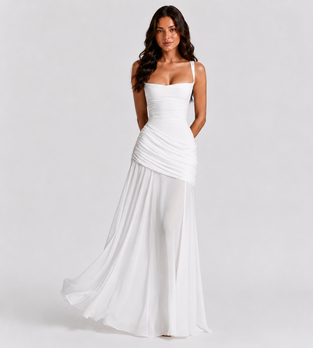 Charlotte Ruched Maxi Dress