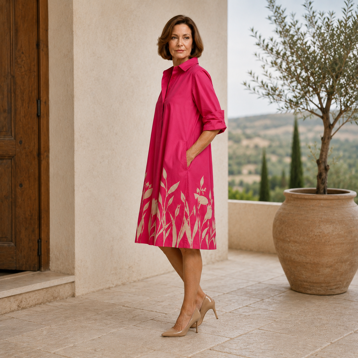 Rowena Flowy Midi Dress