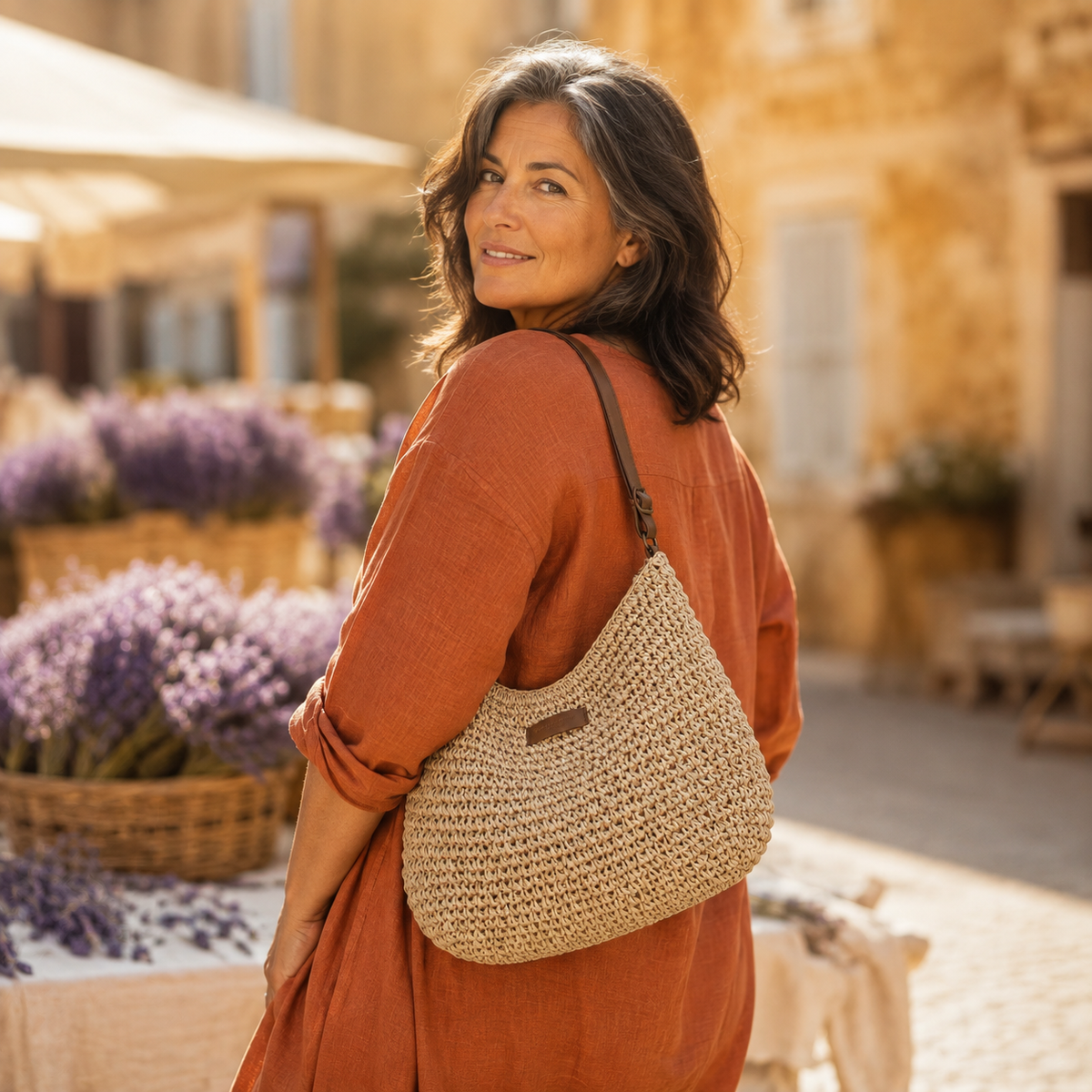 Simona | Woven Shoulder Bag