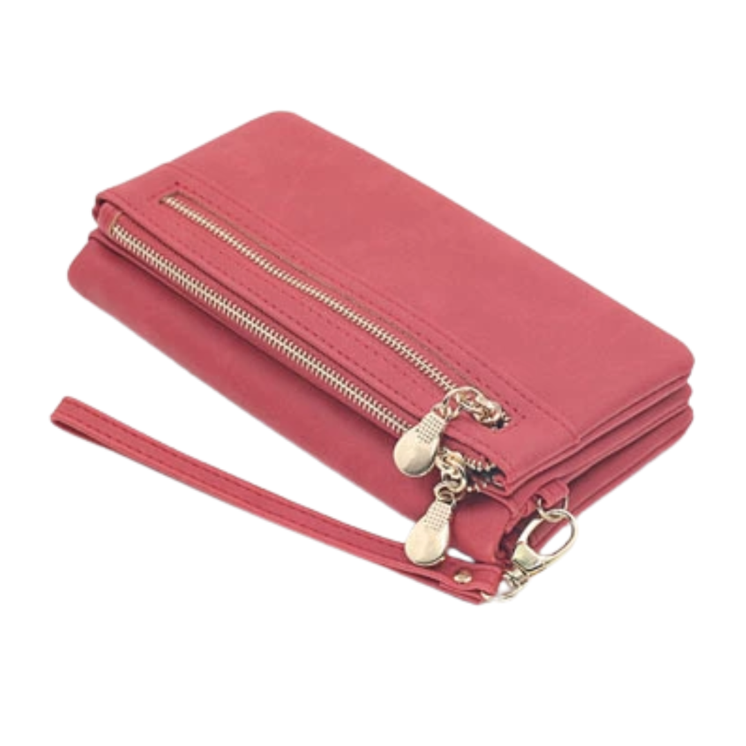 WINIFRED™ – Vintage Zip-Around Mini Wristlet Wallet