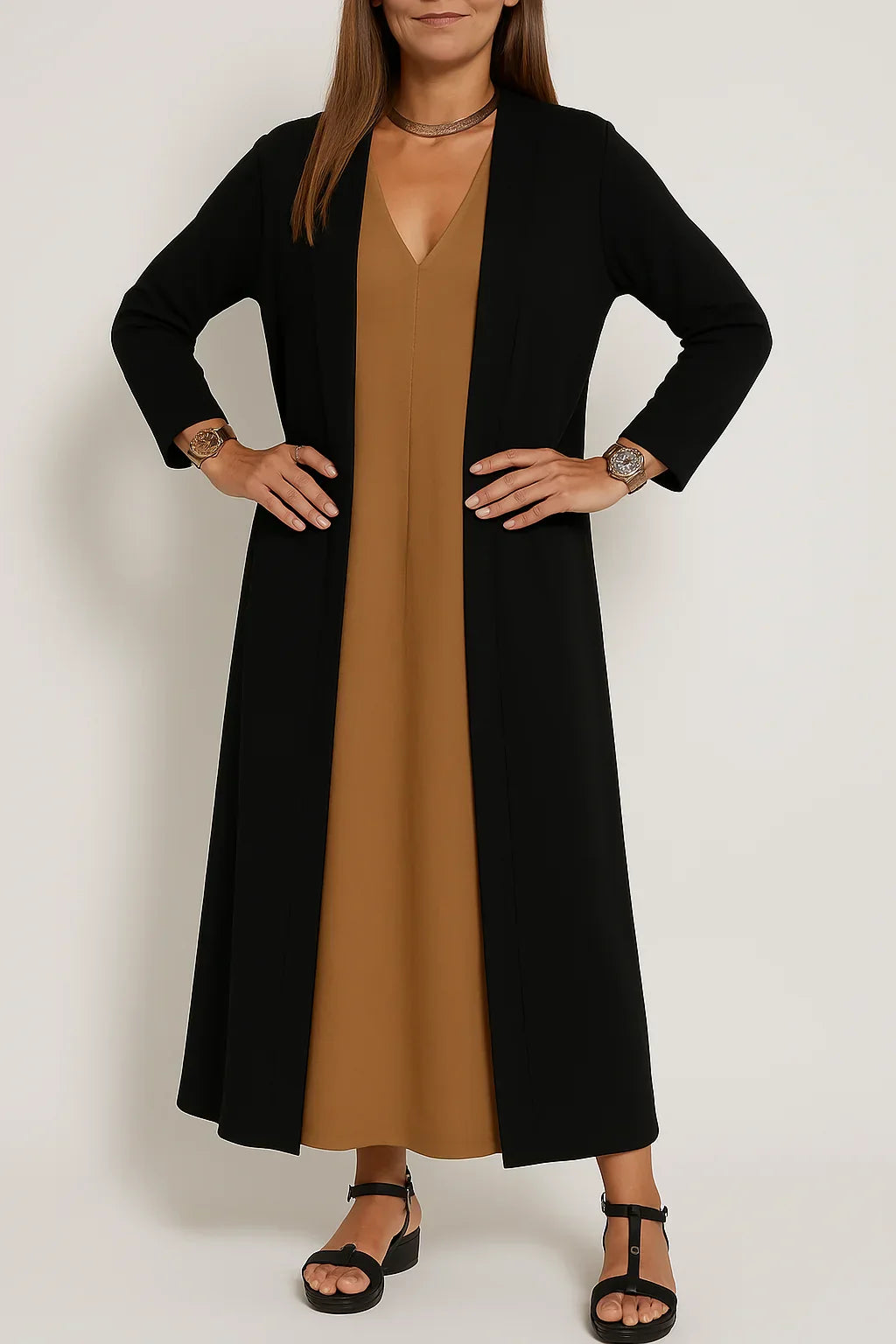 Susanne |  Stylish Comfortable Maxi Dress + Free Cardigan