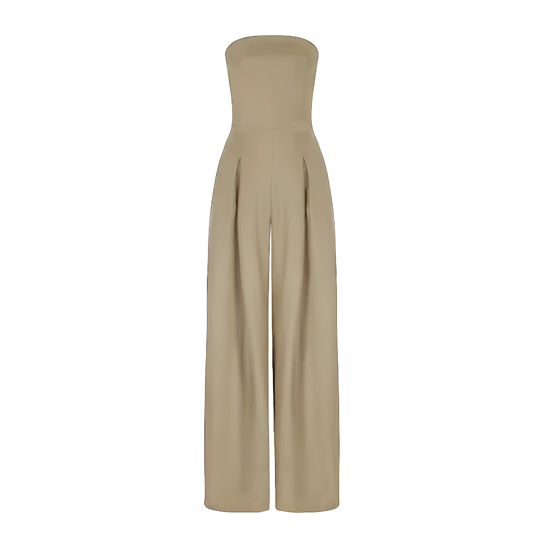 Ceria - Elegant Strapless Jumpsuit