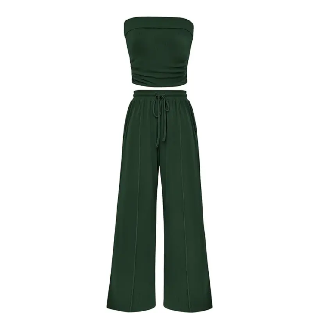 SOLVEIG™ – Relaxed Ribbed Knit Crop Set
