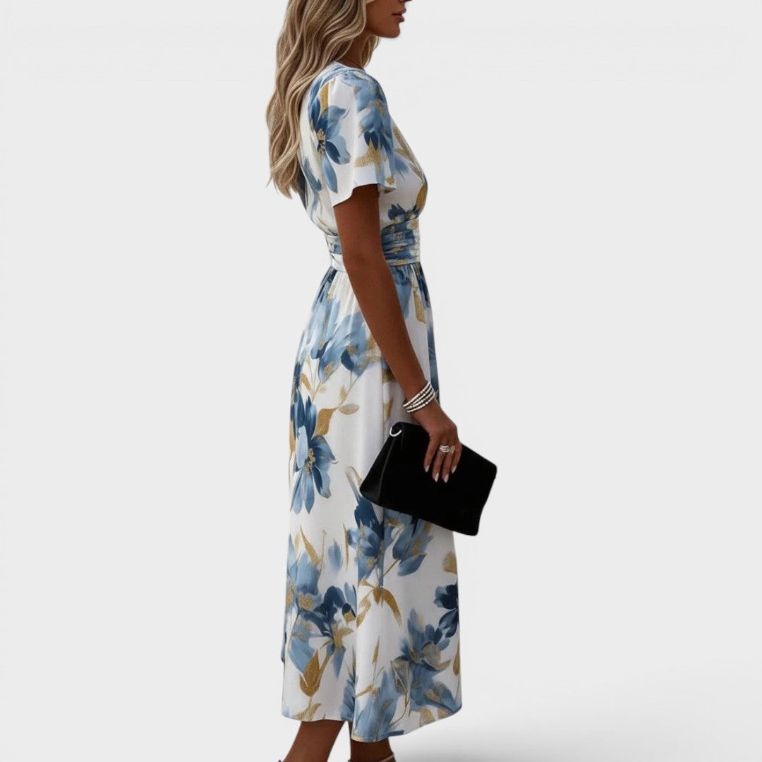 Leonora A Line Midi Dress