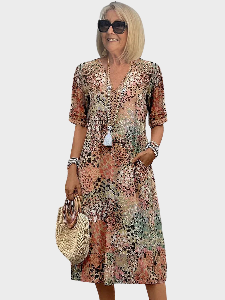 Haly - Vibrant Mid Length Dress