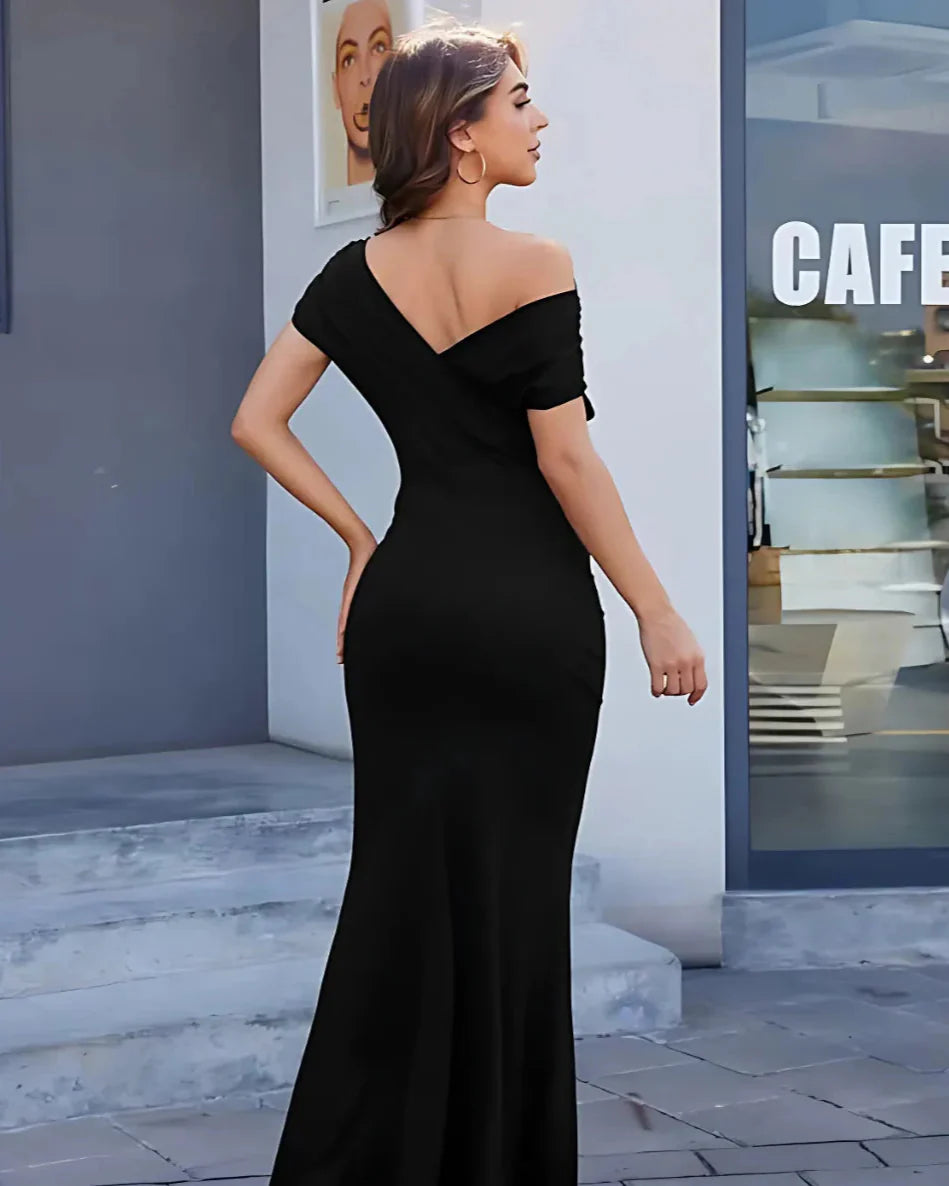 Bellina Off-Shoulder Bodycon Maxi Dress