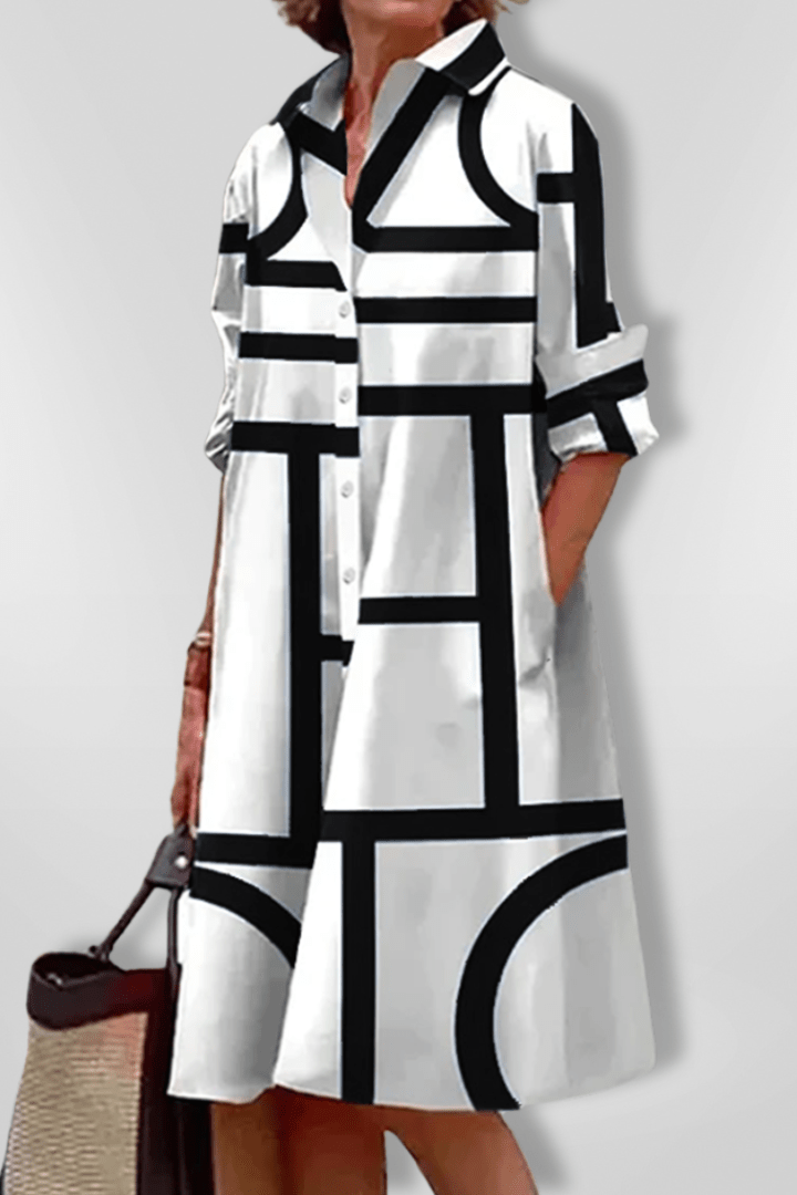Jania – Elegant Midi Dress for Effortless Style