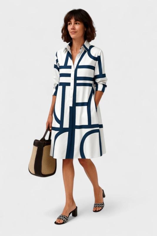 Jania – Elegant Midi Dress for Effortless Style