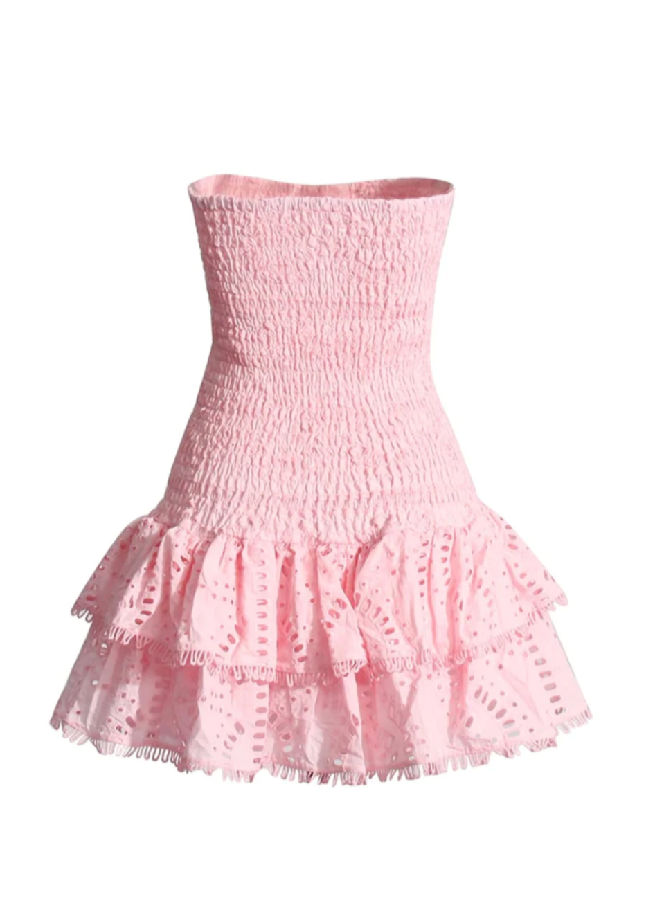 Odalys | Elegant Eyelet Dress