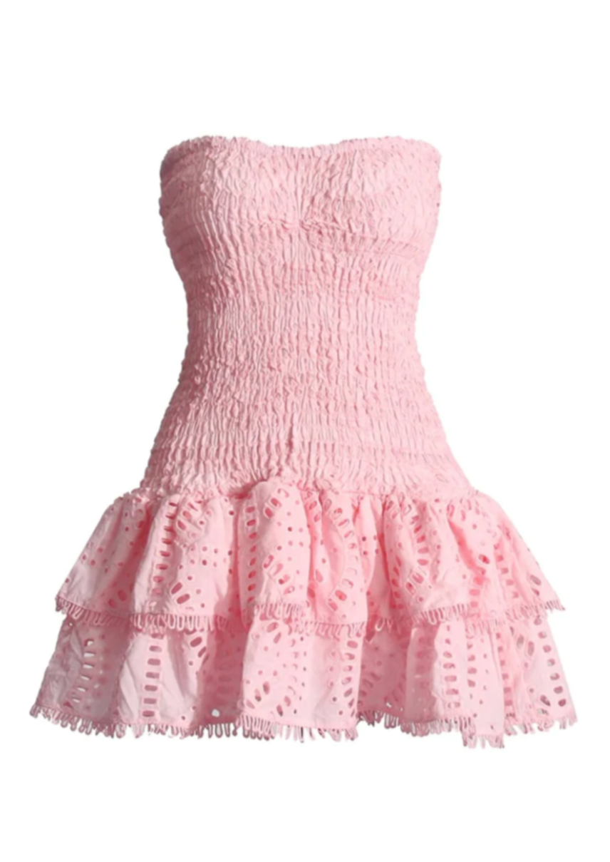 Odalys | Elegant Eyelet Dress