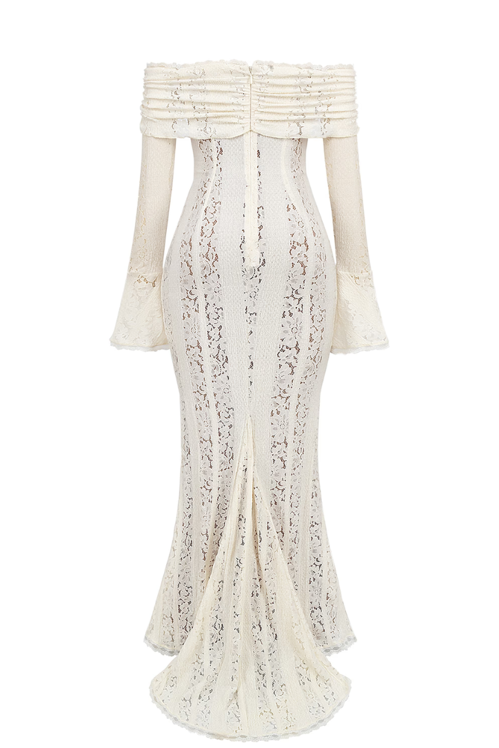 Indira | Off-Shoulder Lace Gown