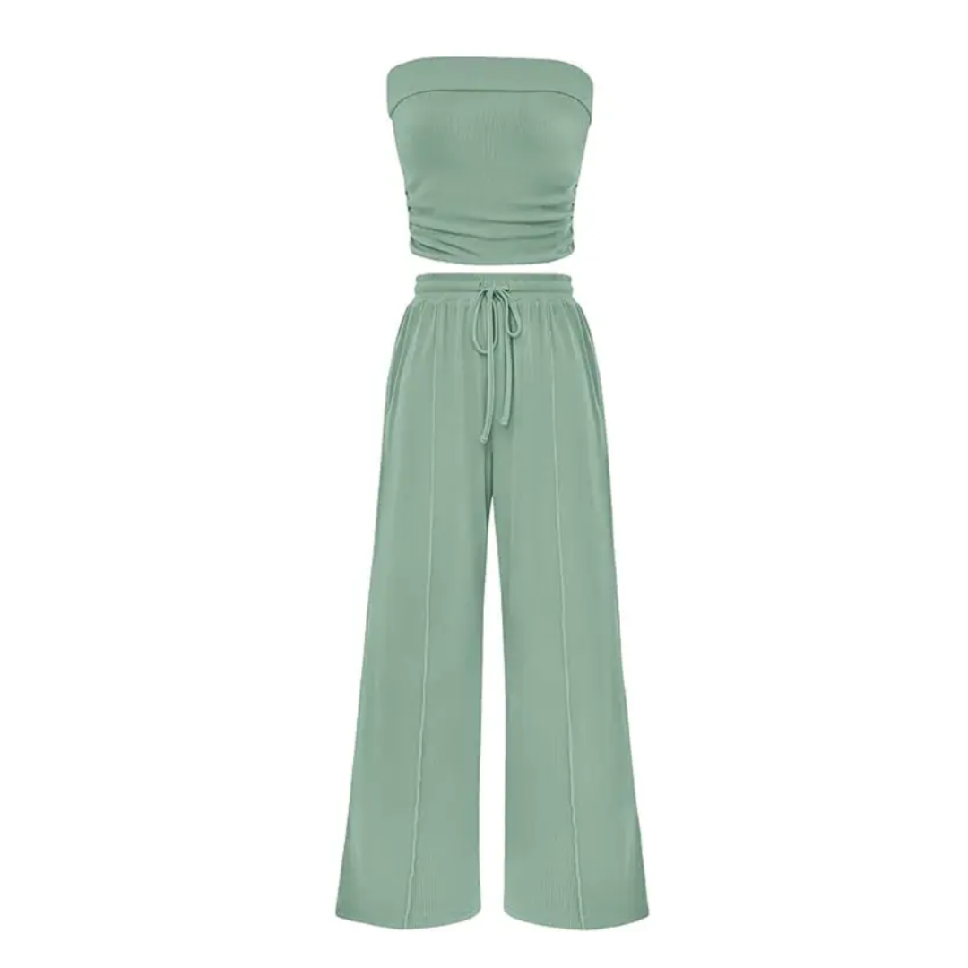 SOLVEIG™ – Relaxed Ribbed Knit Crop Set