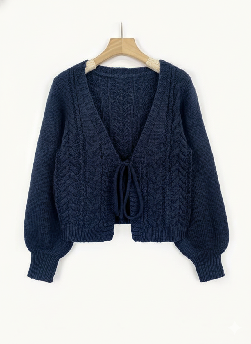 ALICIAT - Drop Shoulder Long Sleeve Cardigan