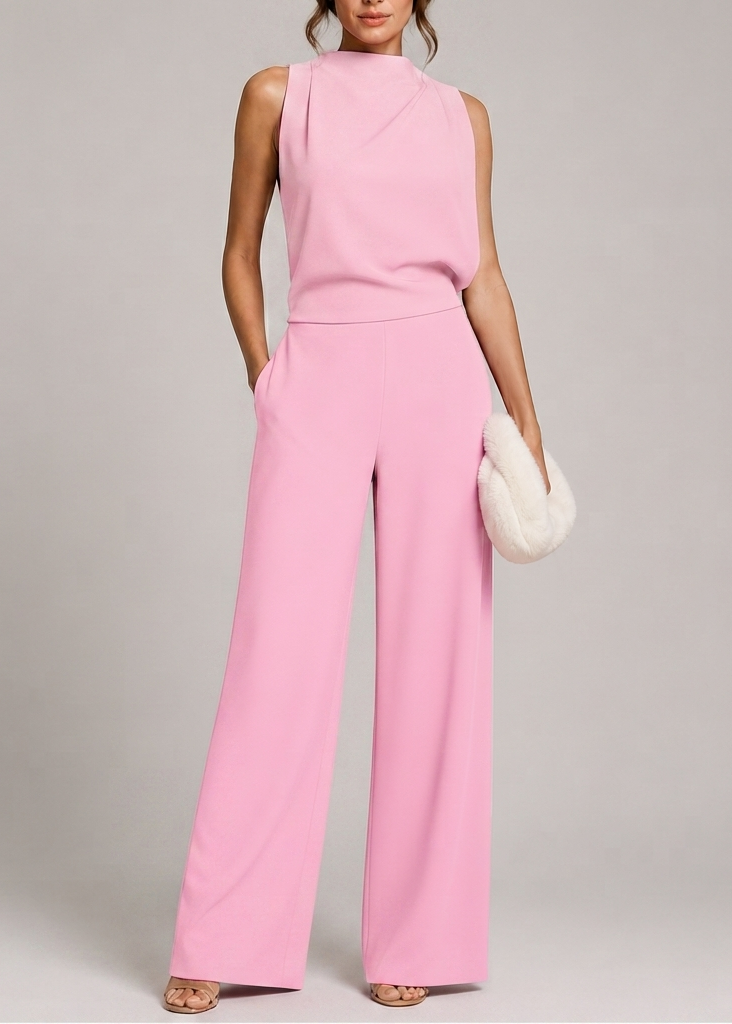 Vera | Sleeveless Jumpsuit with Wide Legs