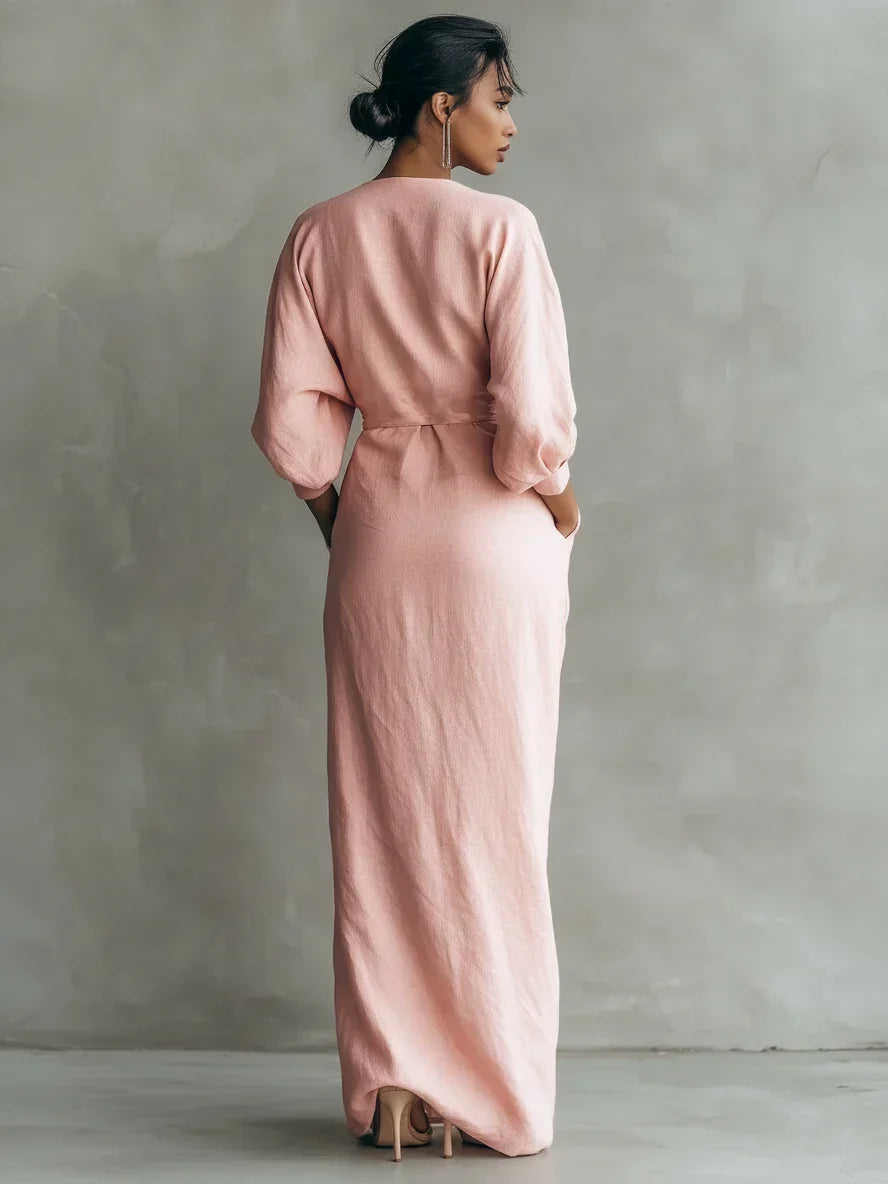 Ashley Maxi Dress with V-Neck